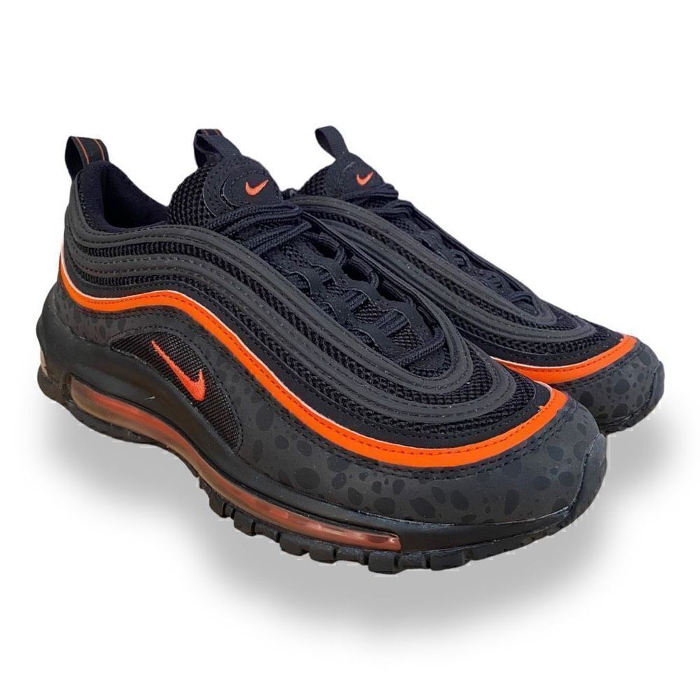 Nike Air Max 97 GS Safari Black Safety Orange DX3088-001 Youth size 5Y/ 6.5 Wmns